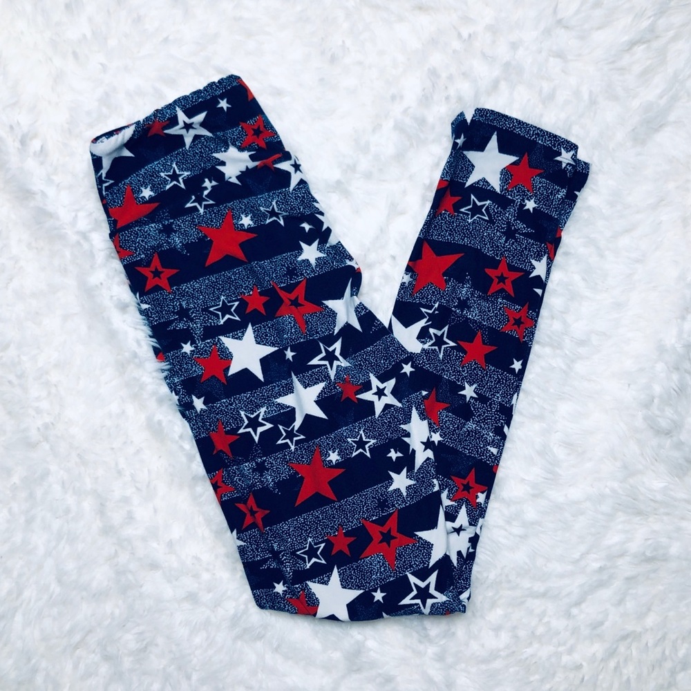 LULAROE OS 4th of July Leggings